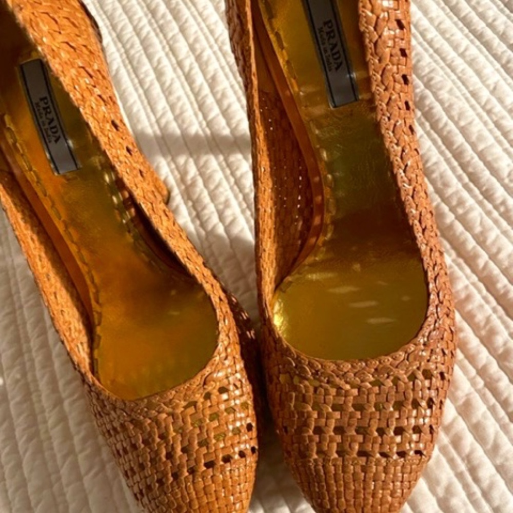Prada Woven Platform Shoe